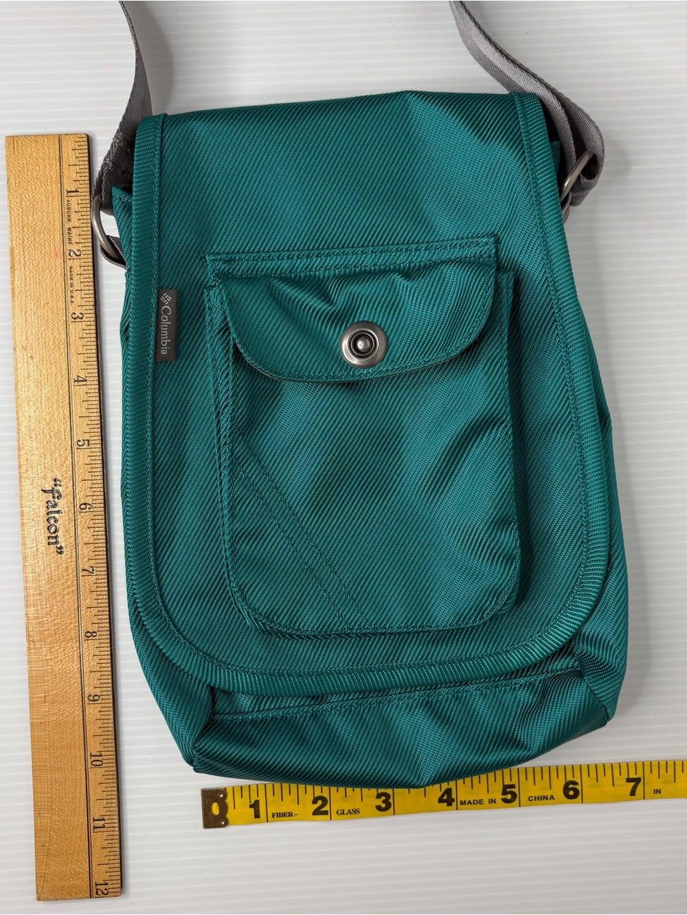Columbia Azza II Crossbody Messenger Bag Small Teal Nylon Gorpcore Utility - Picture 8 of 8